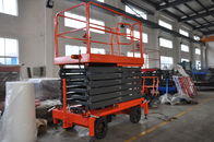 Industrielle mobile Scherenhebebühne-bewegliche Hebebühne für die Luftarbeit 11 Meter hoch im Rot