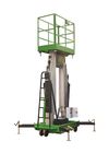 Vertikale Aufzug-AluminiumBelastbarkeit 200kg des Plattform-Höhen-maximalen doppelten Mast-10m mit Erweiterungs-Plattform