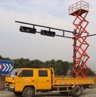 12 Meter Hubhöhe-geregelt auf LKW-Scherenhebebühne mit Belastbarkeit 500Kg