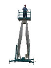 Hydraulischer vertikaler Aufzug-Luftarbeit-Plattform-Doppelt-Mast 14m hoch mit 1-jähriger Garantie