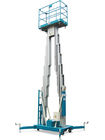 Hydraulischer vertikaler Aufzug-Luftarbeit-Plattform-Doppelt-Mast 14m hoch mit 1-jähriger Garantie