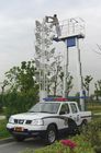 9m AluminiumdoppelLuftarbeit-Plattform mast-200Kg, LKW - angebrachte Art