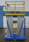 Doppelter Mast-tragbare Luftarbeit-Plattform 6 Meter Hubhöhe-Aluminiumlegierungs-Profil-