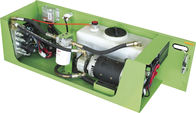 Grüne selbstfahrende elektrische Luftarbeit-Plattform der Scherenhebebühne-10m mit dem Hydraulikmotor-Fahren
