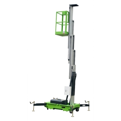 8m Aluminiumanhebende Kraft der luftarbeit-Plattform-hydraulische vertikale Aufzug-Tabellen-0.75Kw