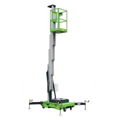 8m Aluminiumanhebende Kraft der luftarbeit-Plattform-hydraulische vertikale Aufzug-Tabellen-0.75Kw