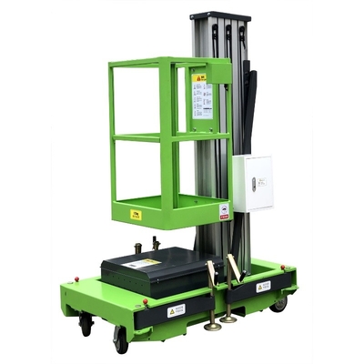 8m Aluminiumanhebende Kraft der luftarbeit-Plattform-hydraulische vertikale Aufzug-Tabellen-0.75Kw