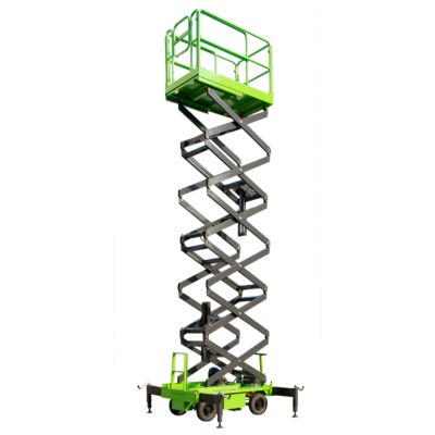 9m 300kg Four Wheel Self Propelled Hydraulic Platform Mobile Scissor Lift Table
