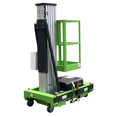 Aluminum Aerial Work Platform 10m Single Mast Vertical Lift Table