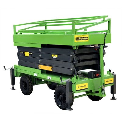 7.5 Meters Manual Pushing Mobile Scissor Lift X-Lift Platform 500Kg