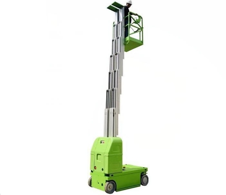 Aluminiumluftarbeit-Plattform-Doppelt-Mast selbstfahrender Vetical-Aufzug 9 Meter