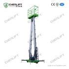12m Aluminiumluftarbeit-Plattform-Doppelt-Mast-vertikale Aufzug-Belastbarkeit 200Kg