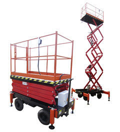 hydraulische mobile Scherenhebebühne der Belastbarkeits-300Kg mit 6 Metern Plattform-Höhen-