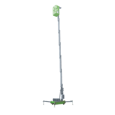 Tragbare Aluminiumluftarbeit-Plattform-einzelner Mast-Mann-Aufzug 8 Meter Hubhöhe-