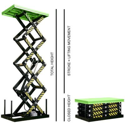 Anpassungsfähiger hydraulischer stationärer vertikaler Aufzugstisch für den Bau von Lagerhallen